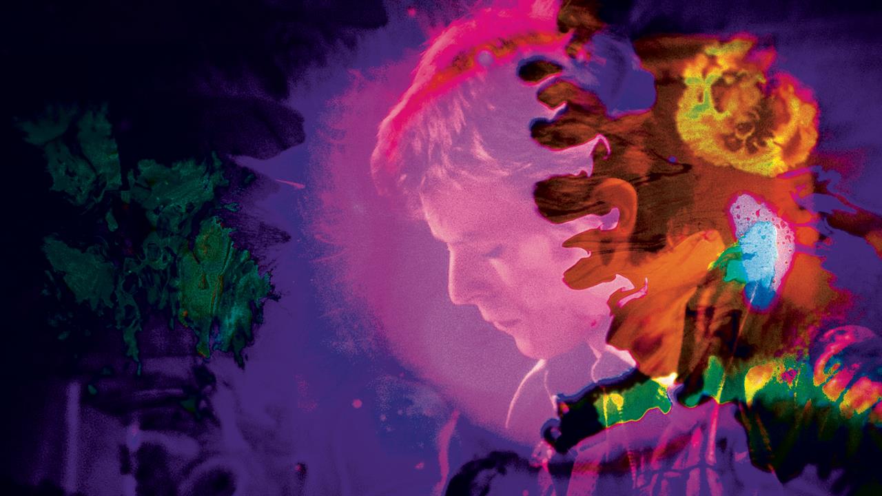 colorful digital composition of David Bowie